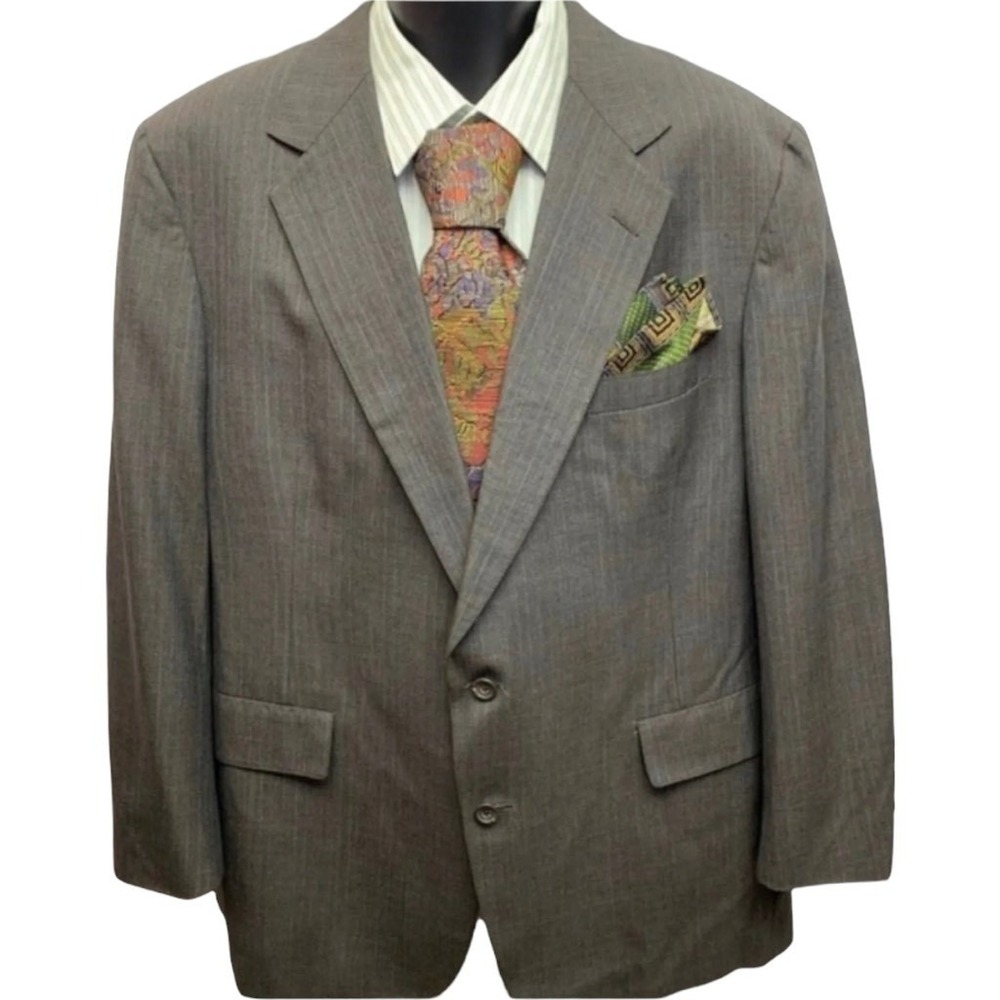 VTG Graham Gunn‎ 1987 2-Button Blazer Multicolor Inner Pockets Classic Retro 80s
